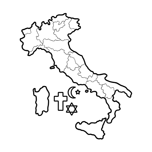 Mappa Italia Religioni